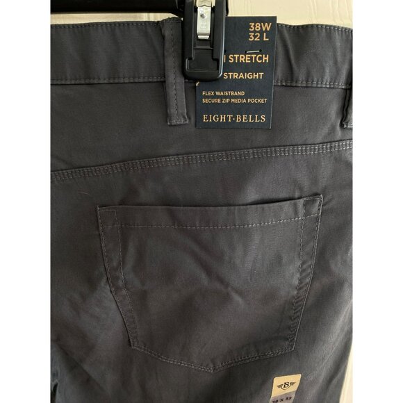Eight Bells Men’s Tech Slim Straight Pants Size 38x32 - Picture 5 of 8